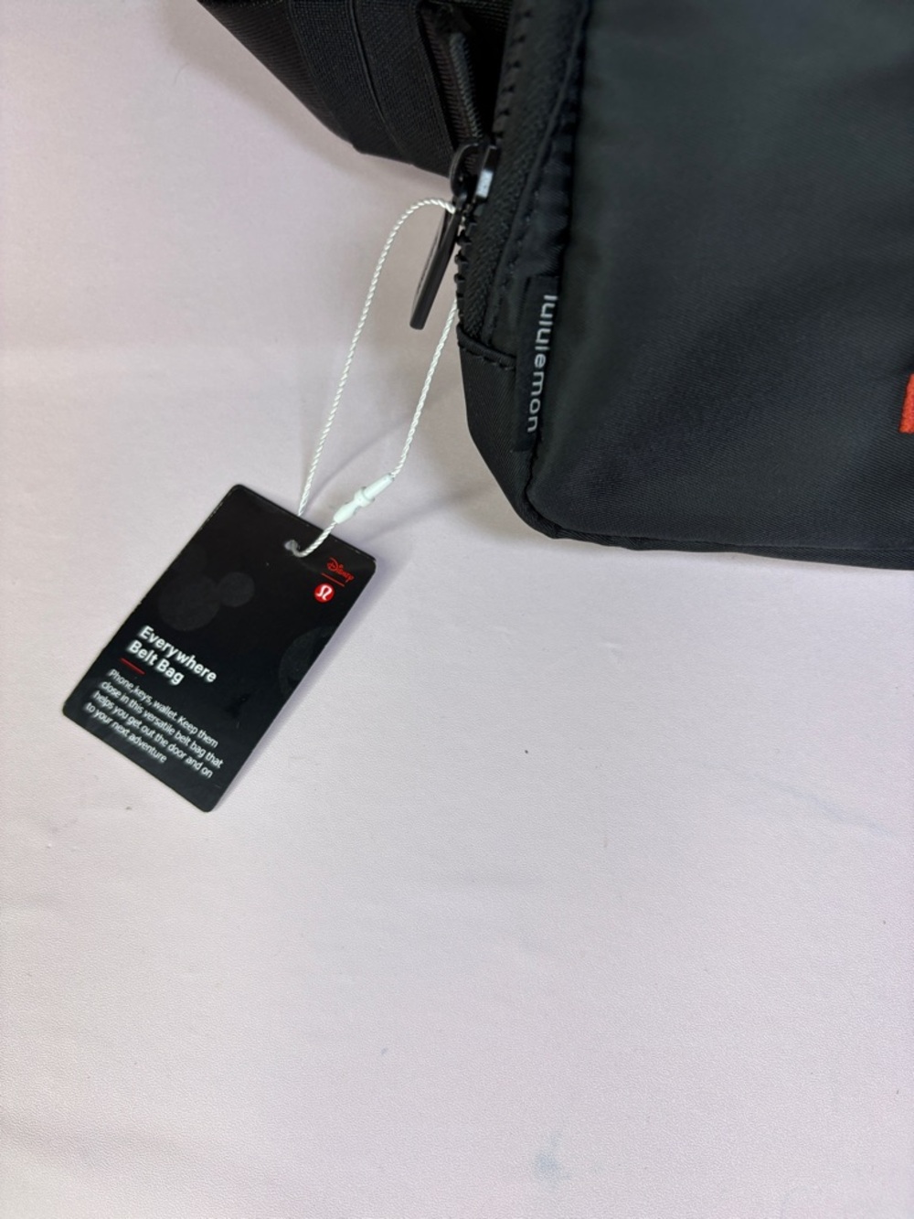 lululemon athletica Black Belt Bag with Embroidered Mickey🖤 - Picture 5 of 15
